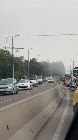 Heavy traffic congestion reported on Burgas road early morning