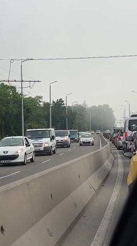 Heavy traffic congestion reported on Burgas road early morning