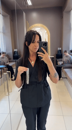 Silver jewelry and salon selfies at an Irkutsk beauty spot
