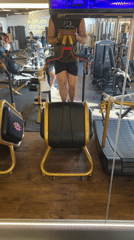 Person documents evening workout session at Puebla gym