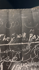 Anti-American and anti-Israeli graffiti on Tehran walls
