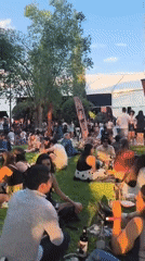 Outdoor festival draws crowds for picnics in Tequisquiapan, Mexico