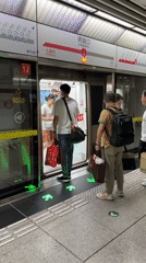 Morning commute on the Chongqing metro, Yuzhong District