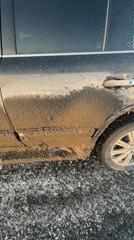 Man documents mud-covered SUV during Russian road trip
