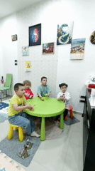 Children's daycare activities documented in Podgorica, Montenegro
