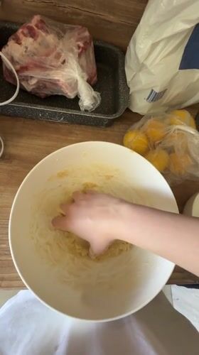 Home cooking preparation documented in Bulgarian village