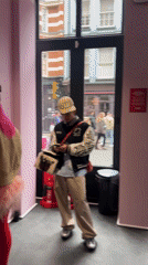 Londoners frequent colorful themed cafes and restaurants Friday afternoon
