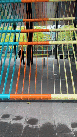 Art installations and urban features documented across The Hague