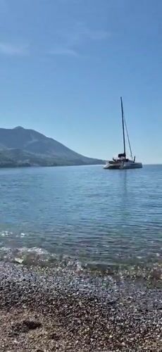 Beach relaxation captured across Montenegro coastal towns Monday morning