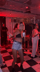 Nightclub activity documented at Perreo venue in North Kuta