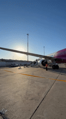 Wizz Air and ITA Airways planes on the tarmac at Fiumicino