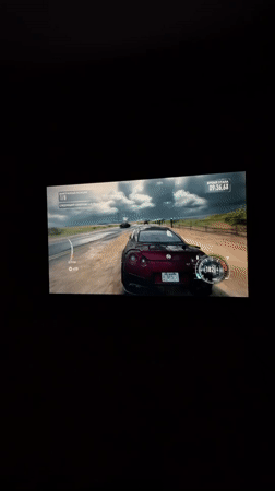 Gaming session captured in Krasnodar featuring racing simulation