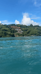Tourist boats and ferries operate in Nusa Penida waters