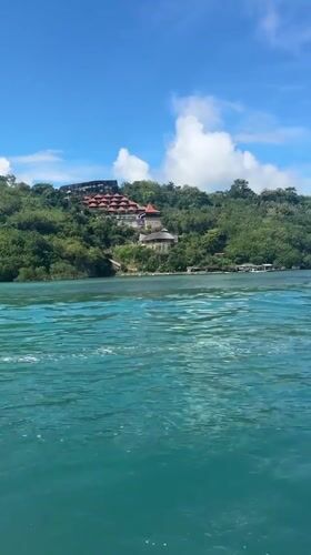 Tourist boats and ferries operate in Nusa Penida waters