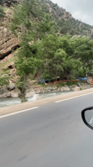 Scenic mountain drive recorded in Tazitount, Morocco