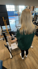 Morning workout session documented at Chaikovsky gym