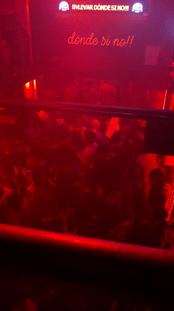 Nightclub activity and street scene documented in Gijón