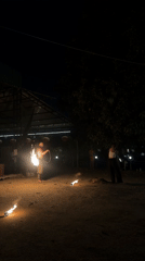 Bonfire night in Nha Trang turns into a fire performance