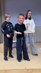 Children perform and play at Zelenogradsk community center