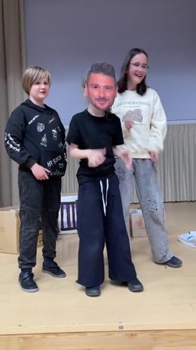 Children perform and play at Zelenogradsk community center