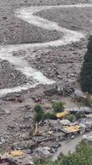 River valley and pigeons observed in Vashisht, India