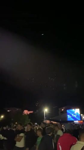 Fireworks display draws crowd in Bar, Montenegro