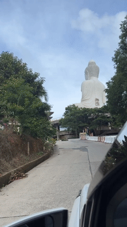 Buddha statue site documented from multiple angles in Karon