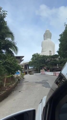 Buddha statue site documented from multiple angles in Karon