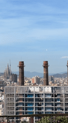 Barcelona harbor and waterfront exploration from multiple viewpoints
