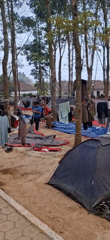 Scout camp activities in full swing at Puntukrejo, Indonesia