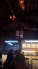Evening scenes captured from Moscow bar and retail locations