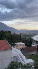 Coastal views and fresh strawberries documented in Šušanj, Montenegro