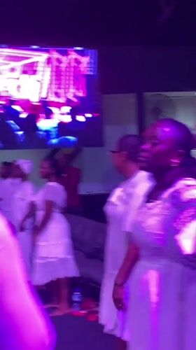 Gospel concert with white-clad performers draws dancing crowd in Ado