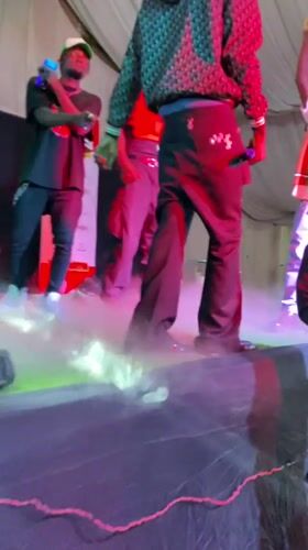 Musical performance captured on stage in Katon Rikkos, Nigeria