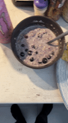 Breakfast spread with a caffeine theme in Burgas