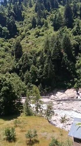 Morning documentation of natural landscapes and rock formations in Old Manali