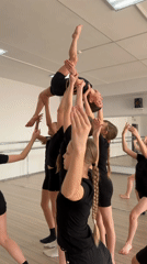 Young dancers rehearse synchronized routines at Votkinsk studio