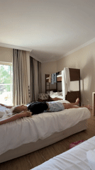 Morning hotel room moments captured in Serik, Turkey
