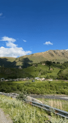 Road trip through mountain roads with food stops and scenic views
