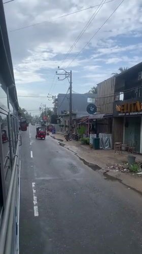 Morning street scenes captured in Ahangama, Sri Lanka