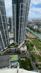 Dawn skyline view captured from Colombo high-rise building