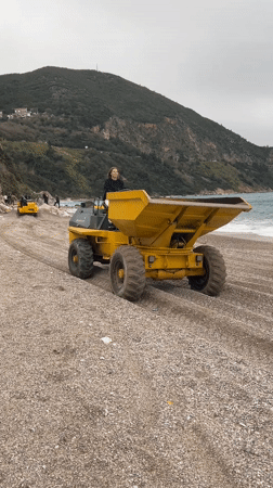 Coastal visit documented at Prijevor beach, Montenegro
