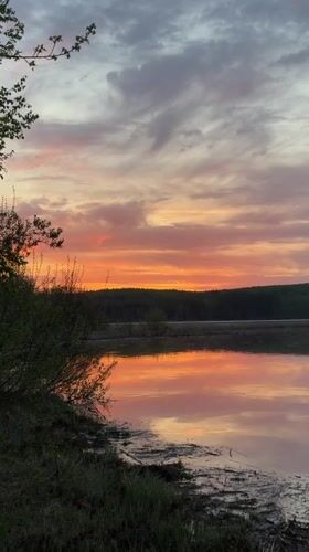 Sunset captured by witnesses along Chaikovsky waterfront