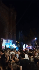 CAFOFO plays a packed outdoor night concert in Barcelona