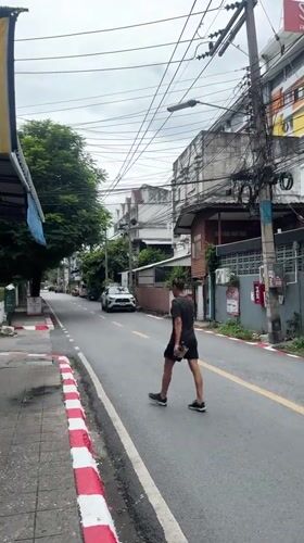 Chiang Mai street, garden, and café scenes on a quiet morning