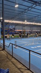 Indoor pickleball session at a Đà Nẵng court