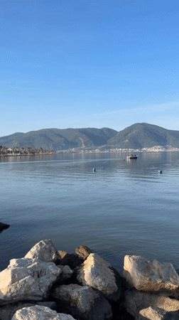 Tranquil morning bay scene captured in Fethiye, Turkey