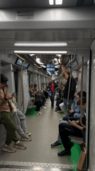 Dozen subway passengers recorded during morning commute