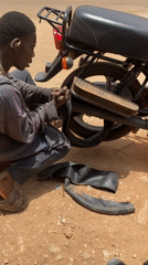 Daily life unfolds across Nigerian neighborhoods: repairs, cooking, commerce