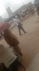 Casual basketball game played in Gura Top, Nigeria